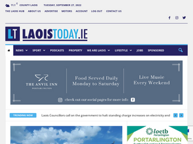 'laoistoday.ie' screenshot