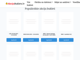 'akcijubuklets.lv' screenshot