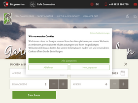 'gapa-tourismus.de' screenshot