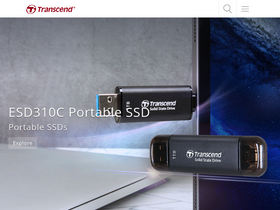 'transcend-info.com' screenshot