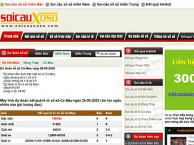 'soicauxoso.com' screenshot