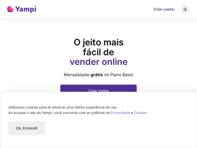 'yampi.com.br' screenshot