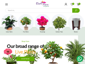 'exoticflora.in' screenshot