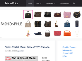 'hotmenuprice.com' screenshot