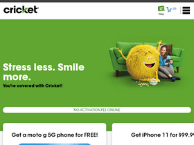 'cricketwireless.com' screenshot