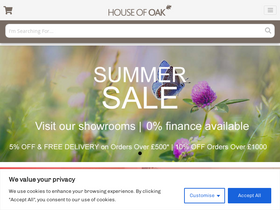'houseofoak.co.uk' screenshot