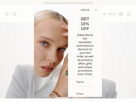 chukjewels.com homepage screenshot