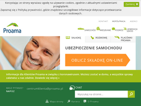 'proama.pl' screenshot