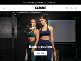 Famme website screenshot