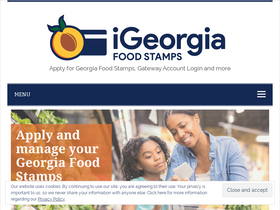 'igeorgiafoodstamps.com' screenshot