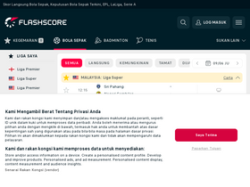 'flashscore.com.my' screenshot
