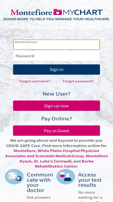mychart.montefiore.org