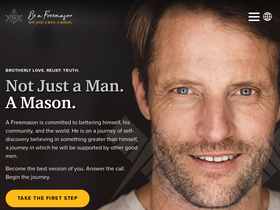 'beafreemason.org' screenshot