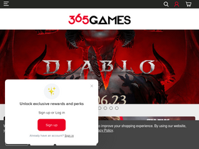 '365games.co.uk' screenshot