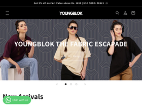 youngblok.com homepage screenshot