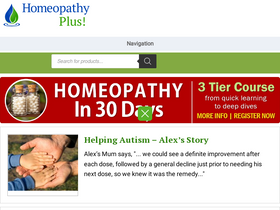 'homeopathyplus.com' screenshot