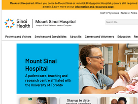 'mountsinai.on.ca' screenshot