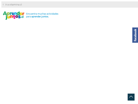 'aprenderjuntos.cl' screenshot