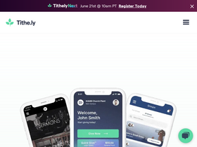 'tithe.ly' screenshot