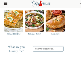 'thecozyapron.com' screenshot