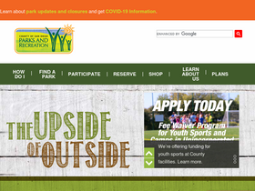 'sdparks.org' screenshot