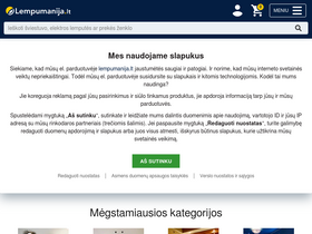 'lempumanija.lt' screenshot