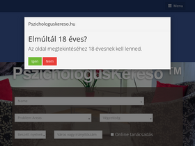 'pszichologuskereso.hu' screenshot