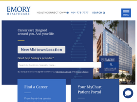 'emoryhealthcare.org' screenshot