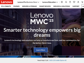 'lenovo.com' screenshot