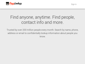 'peeplookup.com' screenshot