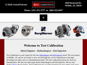 test-calibration.com homepage screenshot