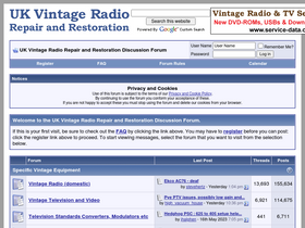 'vintage-radio.net' screenshot