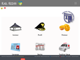 'kedirikab.go.id' screenshot