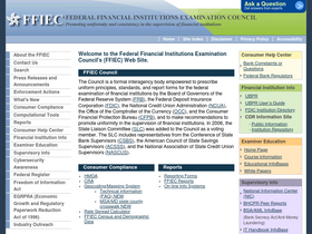 'ffiec.gov' screenshot