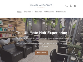 danielanthonyhair.com homepage screenshot