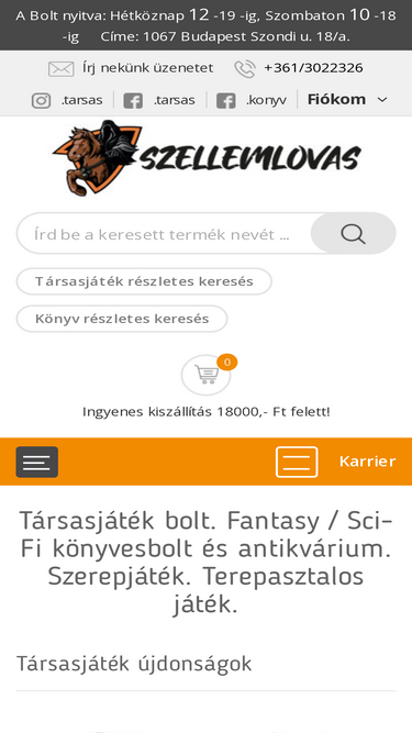 Metagame kártyajáték és társasjáték bolt