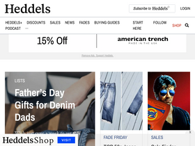 'heddels.com' screenshot