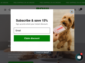 rawpetfoodsupply.com homepage screenshot