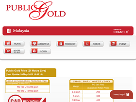 'publicgold.com.my' screenshot