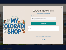 mycoloradoshop.com homepage screenshot