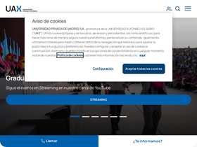 'uax.com' screenshot