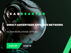 'leadreaktor.com' screenshot