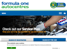 'f1autocentres.co.uk' screenshot