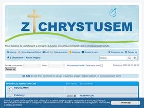 'zchrystusem.pl' screenshot