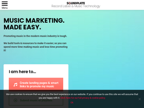 'soundplate.com' screenshot