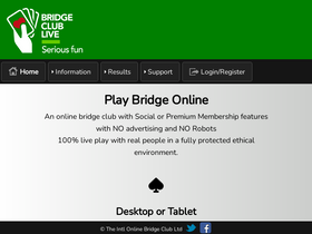 'bridgeclublive.com' screenshot