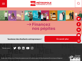 'lillemetropole.fr' screenshot