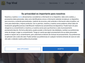 'topviral.es' screenshot