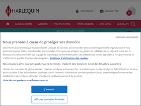'harlequin.fr' screenshot