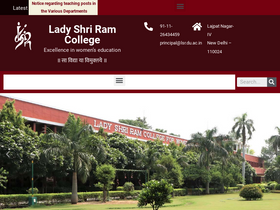 'lsr.edu.in' screenshot